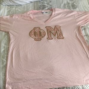 Phi Mu Stitched letter New with Tags size XL